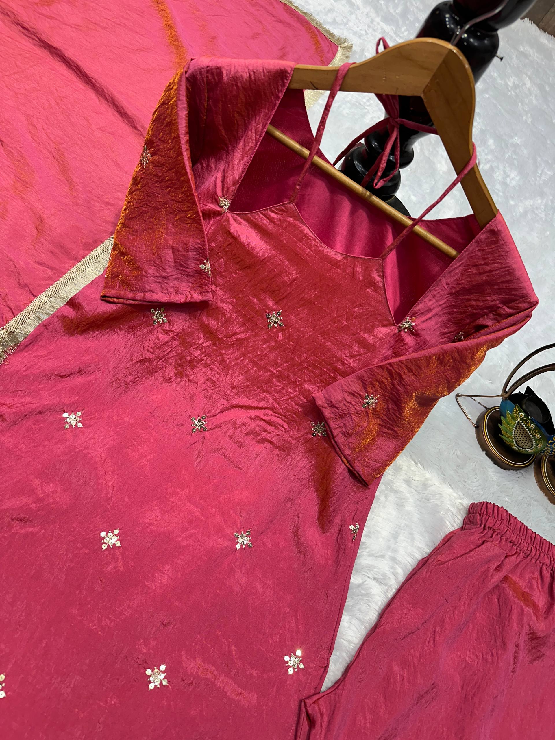 Urban Flamingo Pink Palazzo Set
